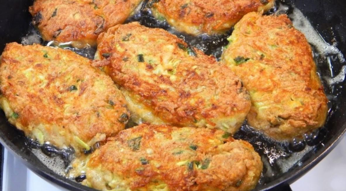 Vegetable patties with zucchini, potatoes and carrots