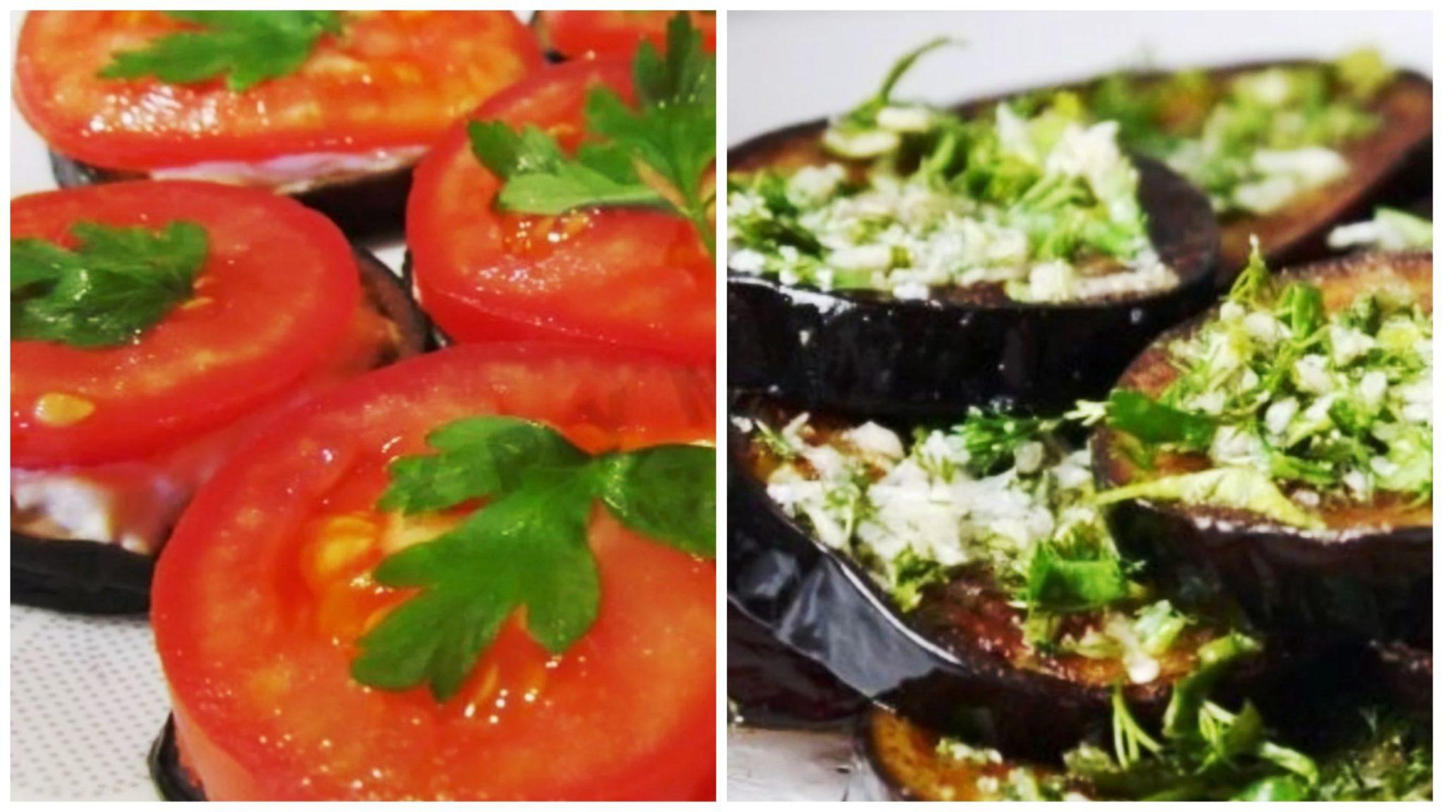 Baked eggplant in the oven, which tastes like pan-fried