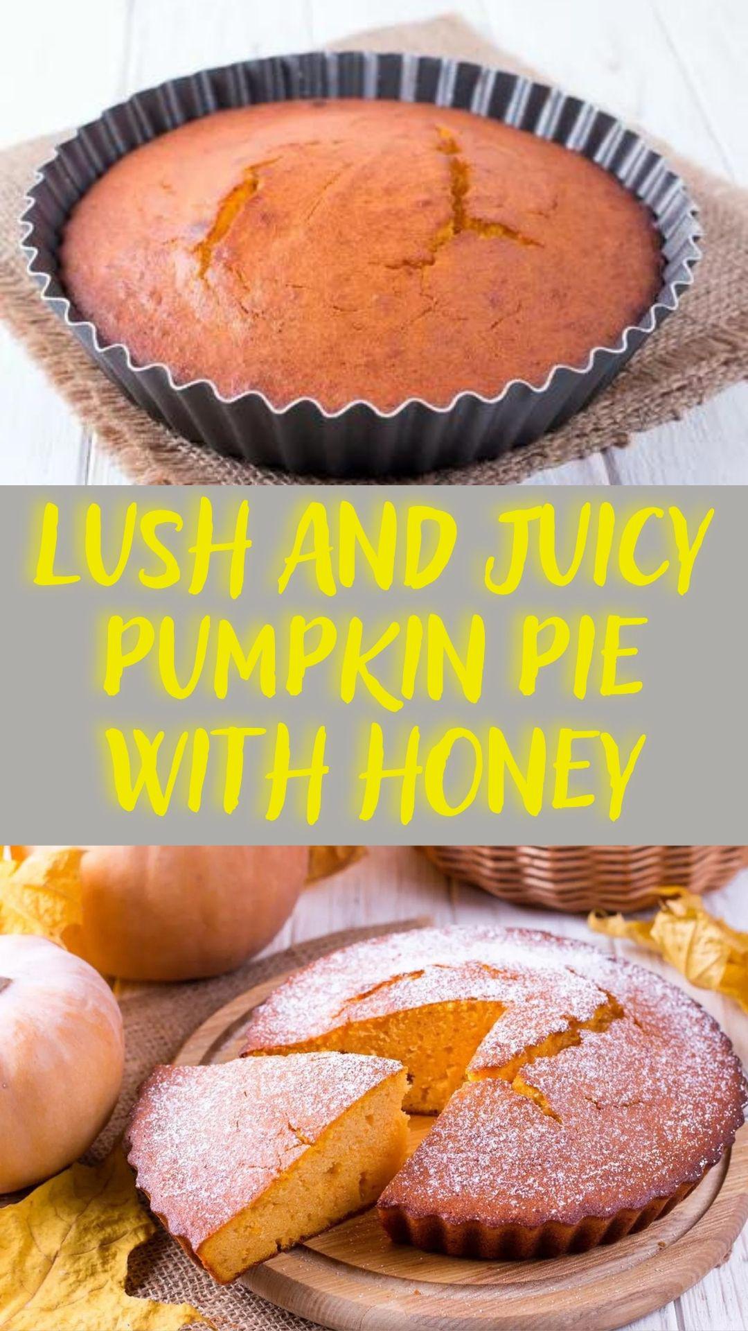 Lush and Juicy Pumpkin Pie with Honey