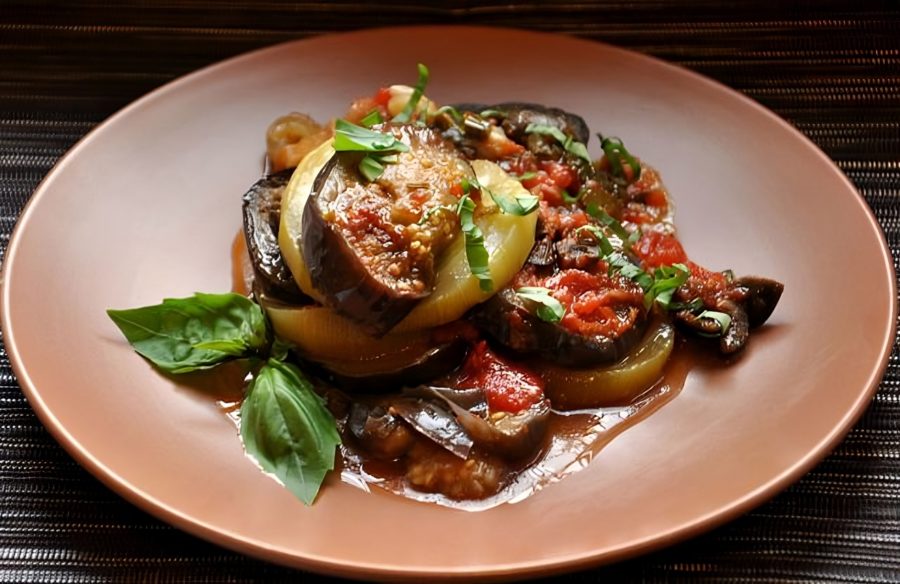 Bolognese eggplant and zucchini