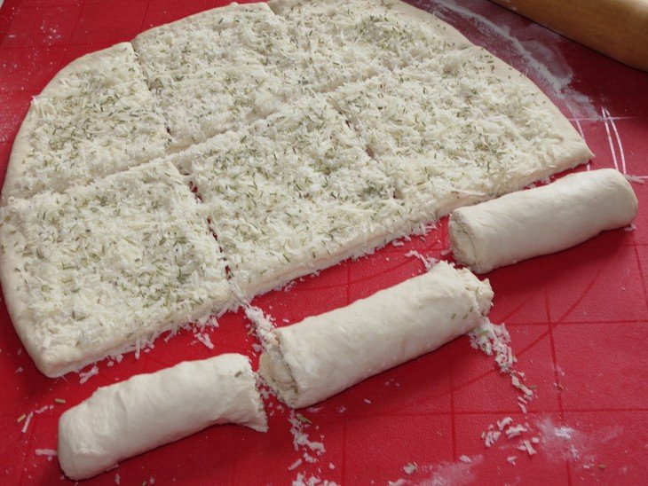 Italian bread with parmesan and rosemary
