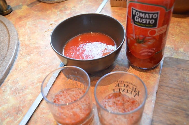 Tomato basil tiramisu