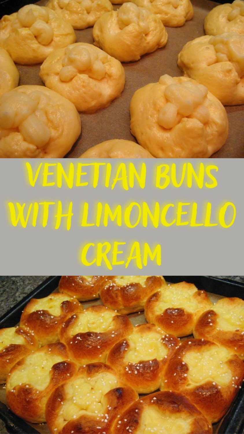 Venetian buns with limoncello cream
