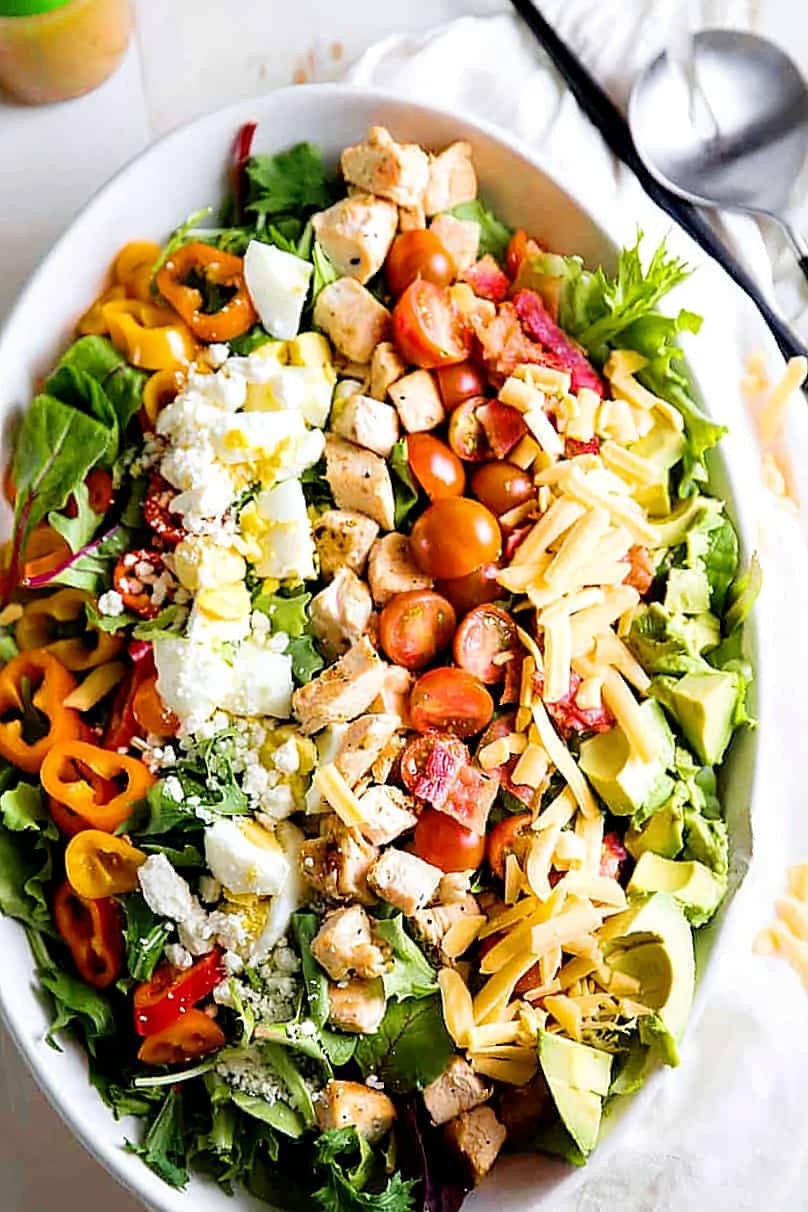Colorful and Flavorful Deluxe Cobb Salad Recipe