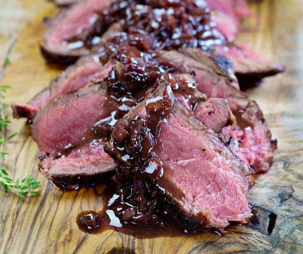Sumptuous Steak with Red Wine Reduction