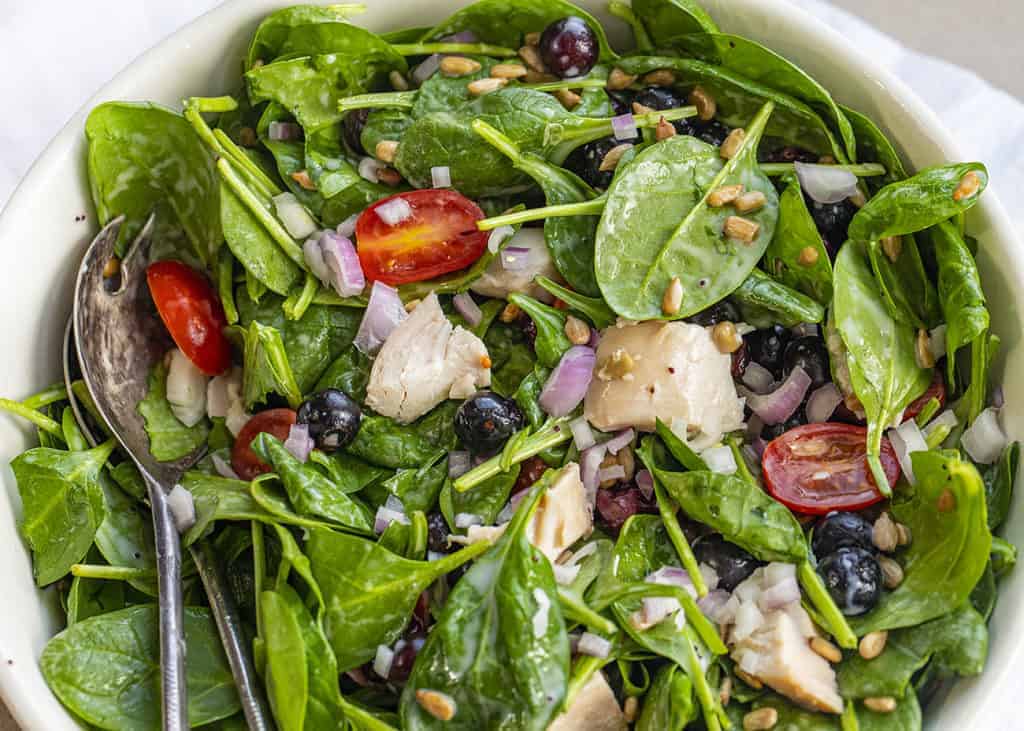 Nutrient-Packed Blueberry Spinach Salad for Immune Support