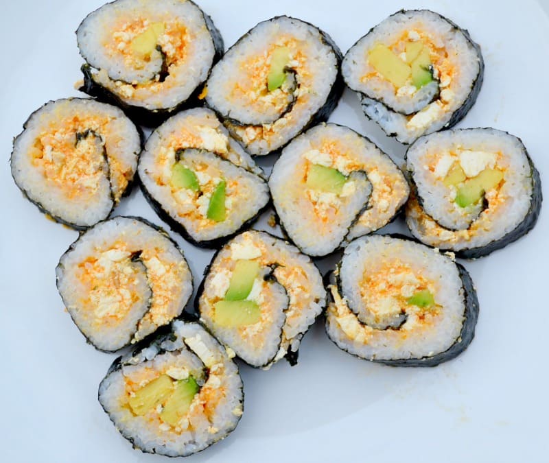 Fiery and Flavorful: Vegan Spicy Tofu Rolls - A Sushi Sensation!