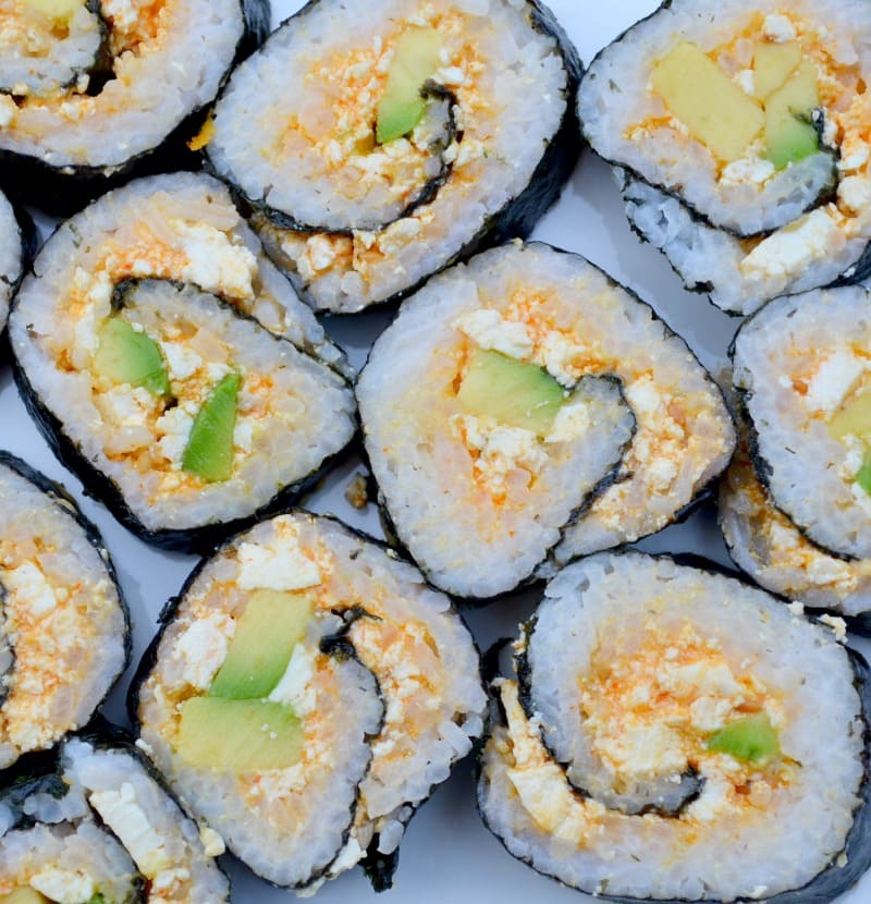 Fiery and Flavorful: Vegan Spicy Tofu Rolls - A Sushi Sensation!