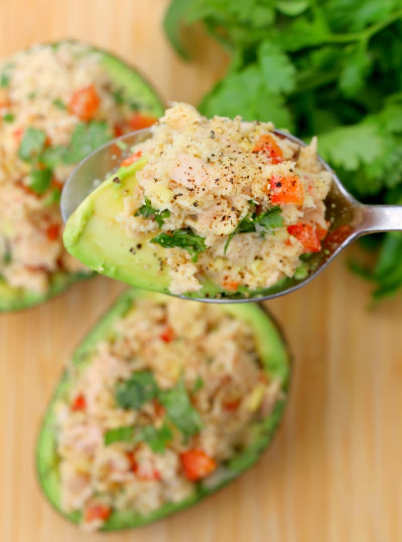 Simple and Healthy: Earth Day Tuna Stuffed Avocado Recipe