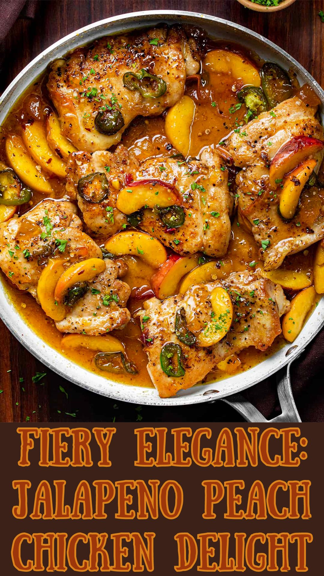 Fiery Elegance: Jalapeno Peach Chicken Delight