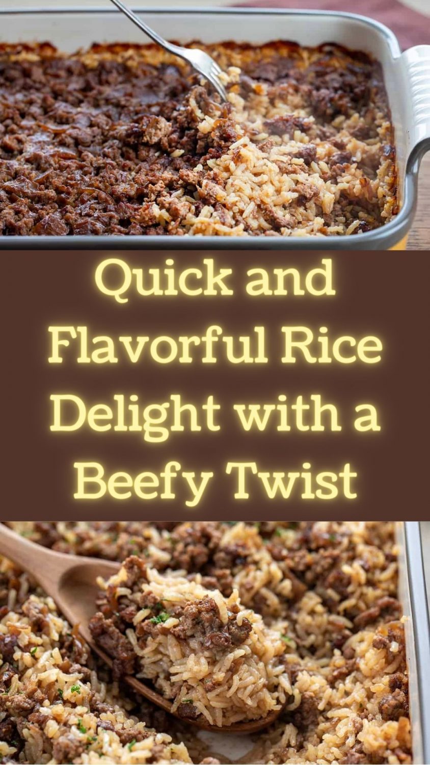 Quick and Flavorful Rice Delight with a Beefy Twist