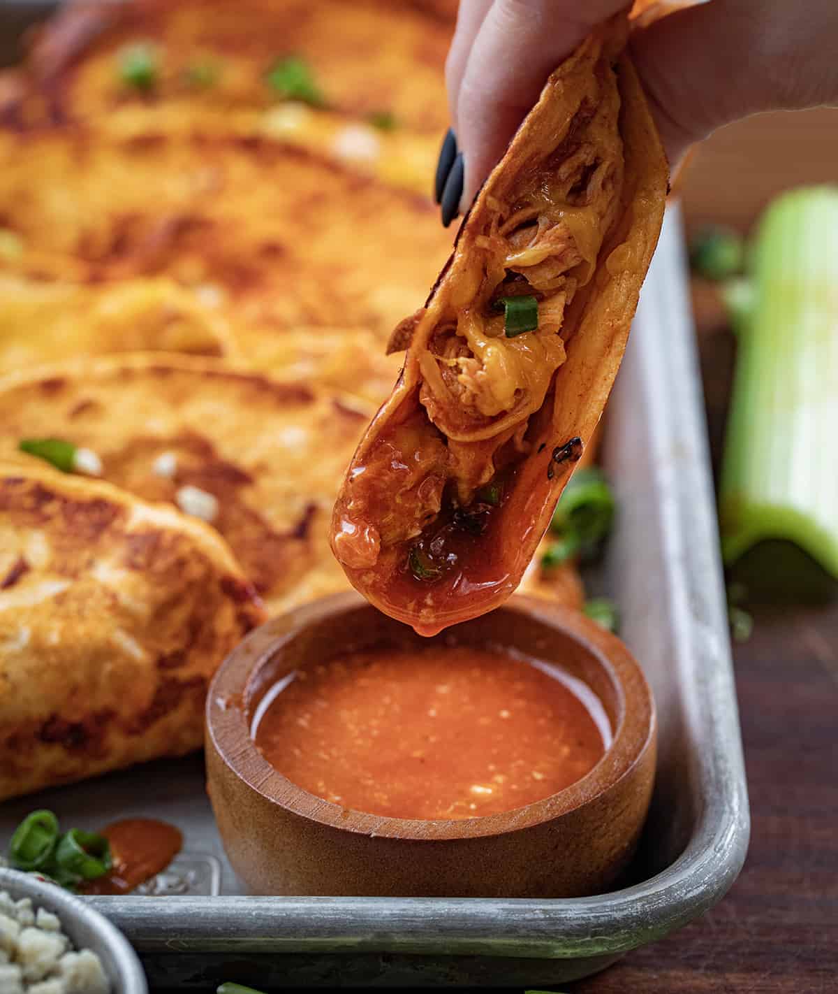 Spicy Fiesta Delight: Buffalo Chicken Tacos Unleashed