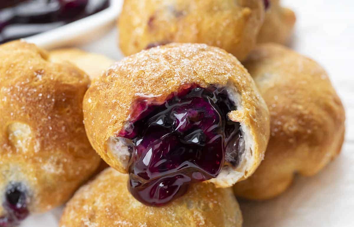 Airy Delights: Homemade Blueberry Pie Bombs