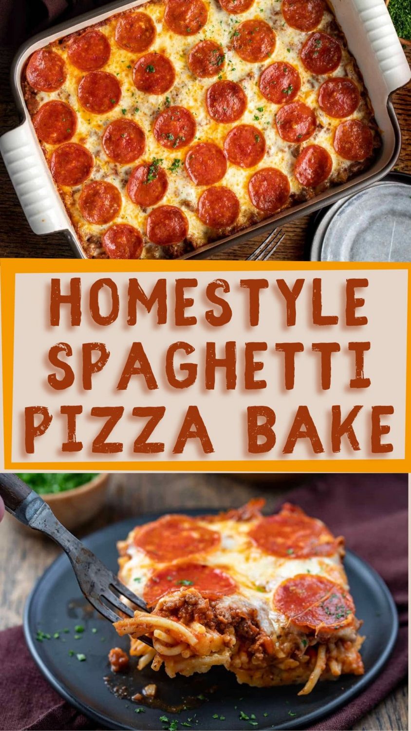 Homestyle Spaghetti Pizza Bake Recipe