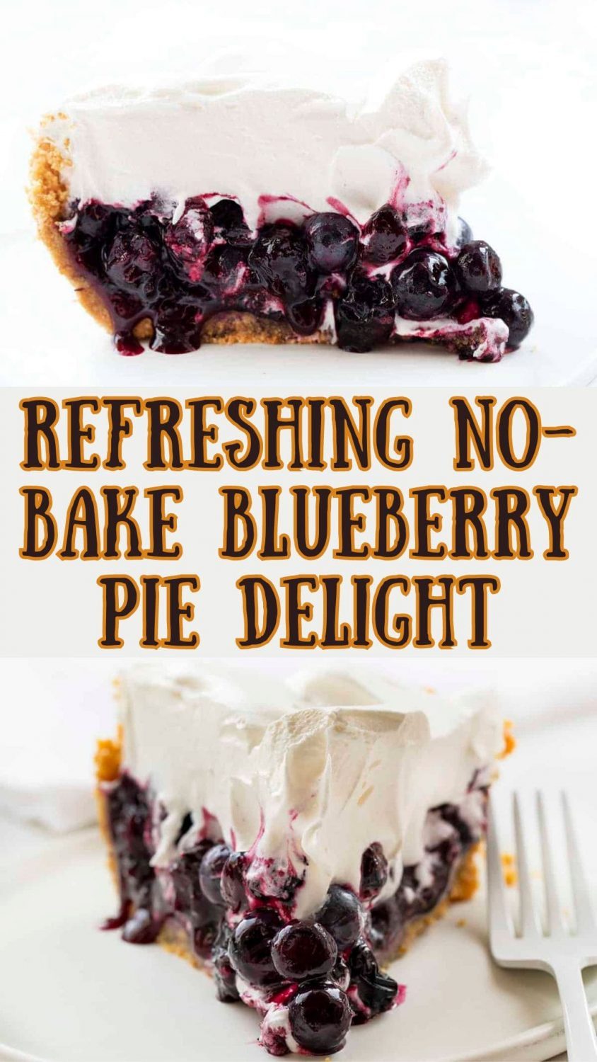 Refreshing No-Bake Blueberry Pie Delight