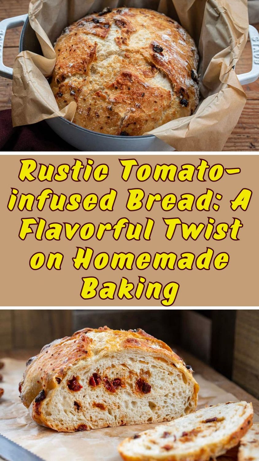 Rustic Tomato-infused Bread: A Flavorful Twist on Homemade Baking