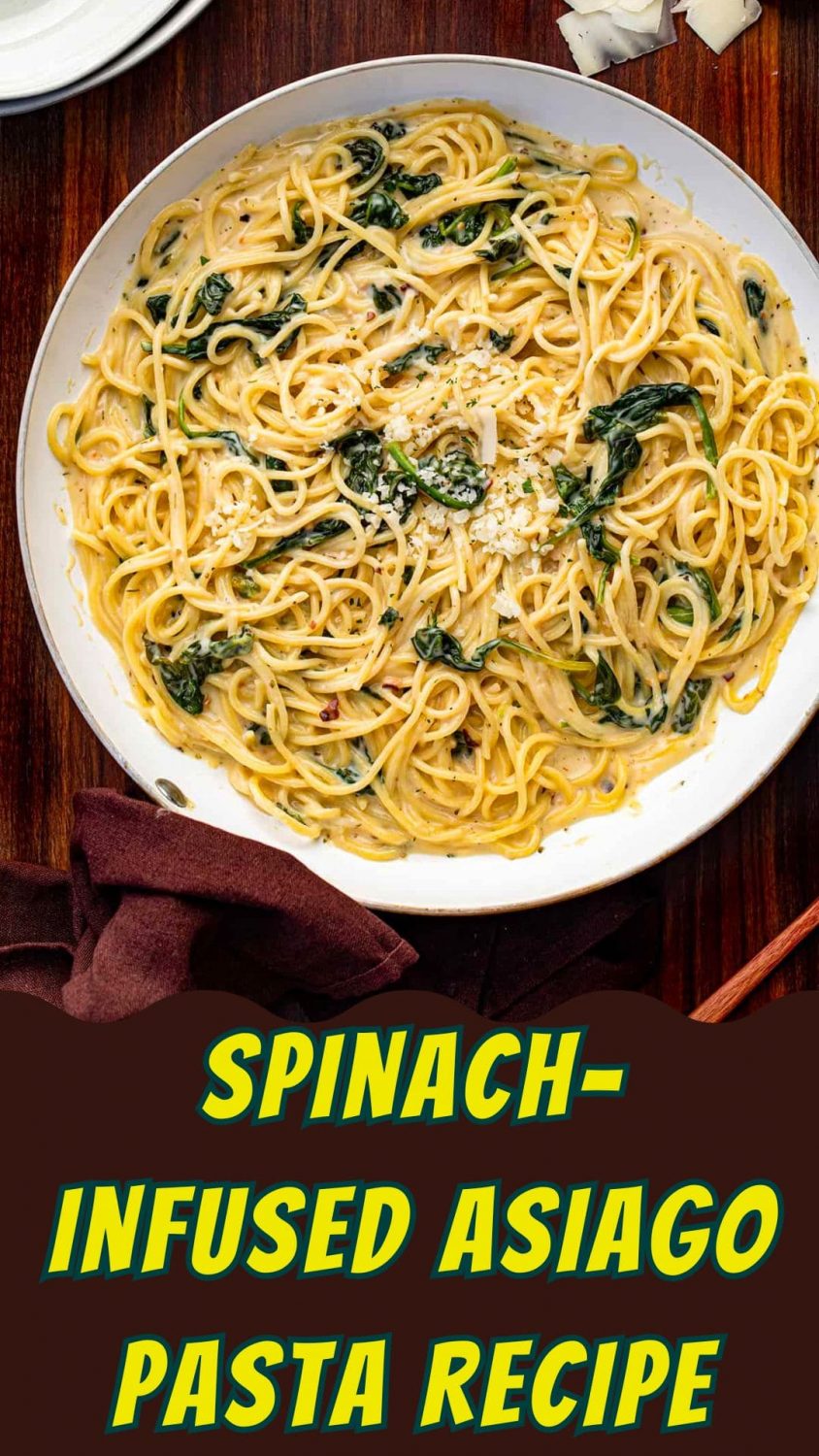 Spinach-Infused Asiago Pasta Recipe