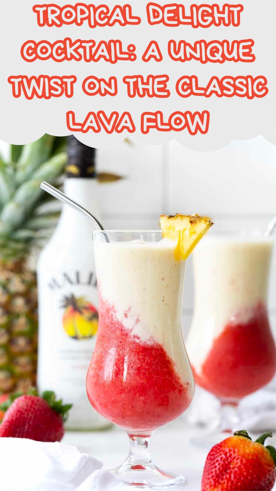 Tropical Delight Cocktail: A Unique Twist on the Classic Lava Flow