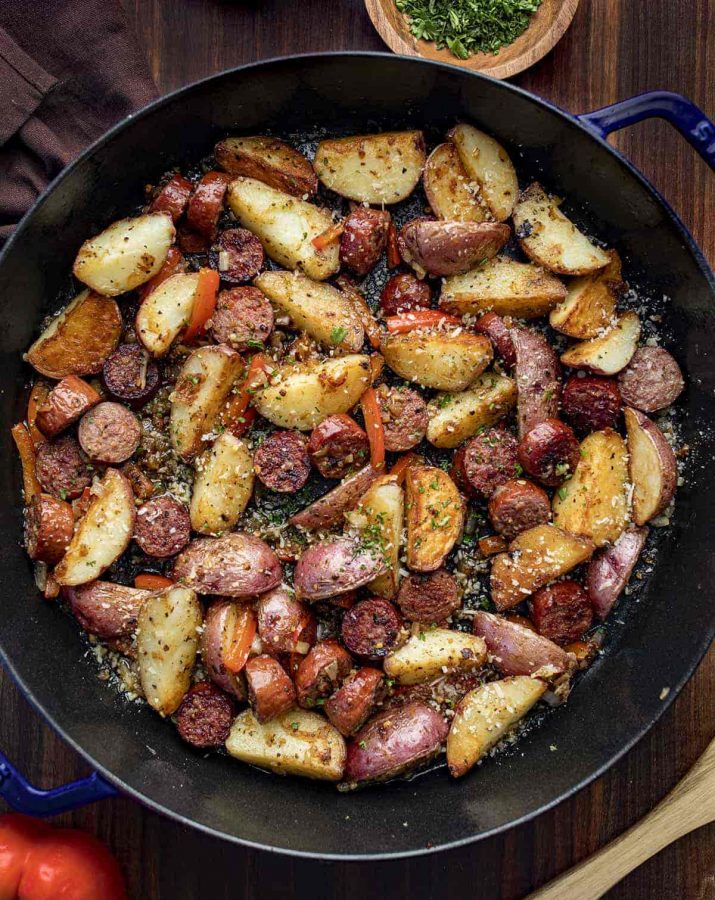 Kielbasa and Potato Skillet Delight