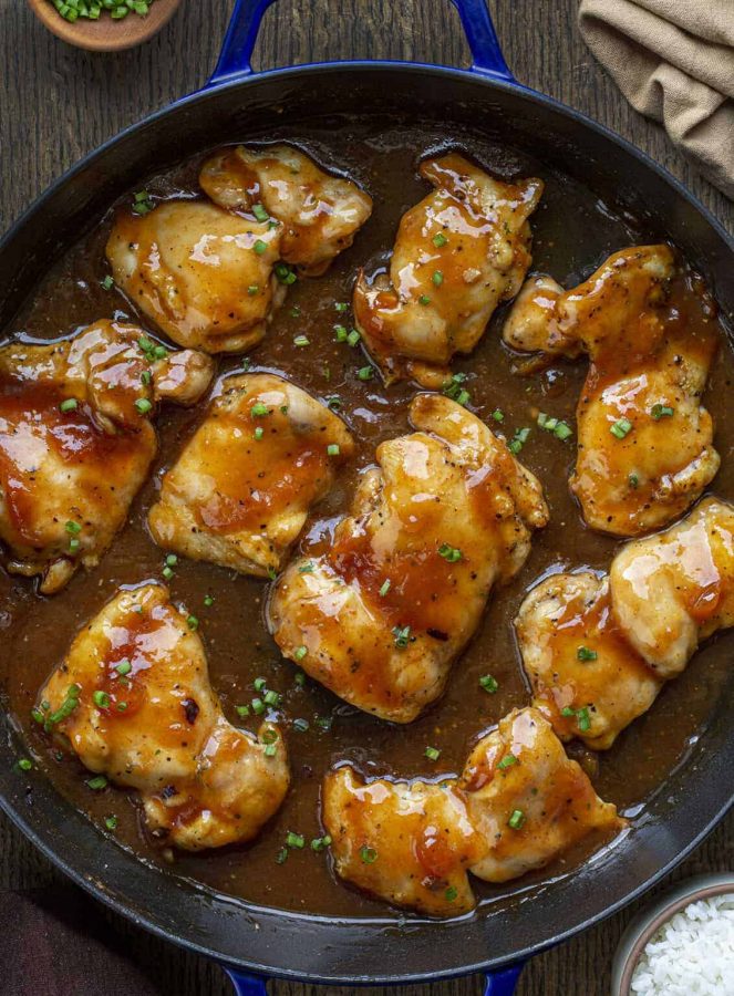 Tangy Apricot Chicken Thighs