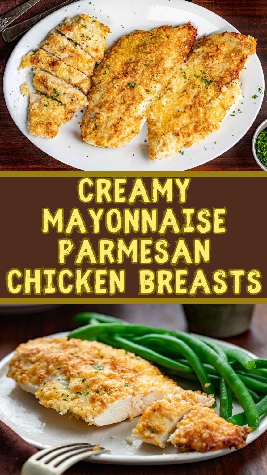 Creamy Mayonnaise Parmesan Chicken Breasts