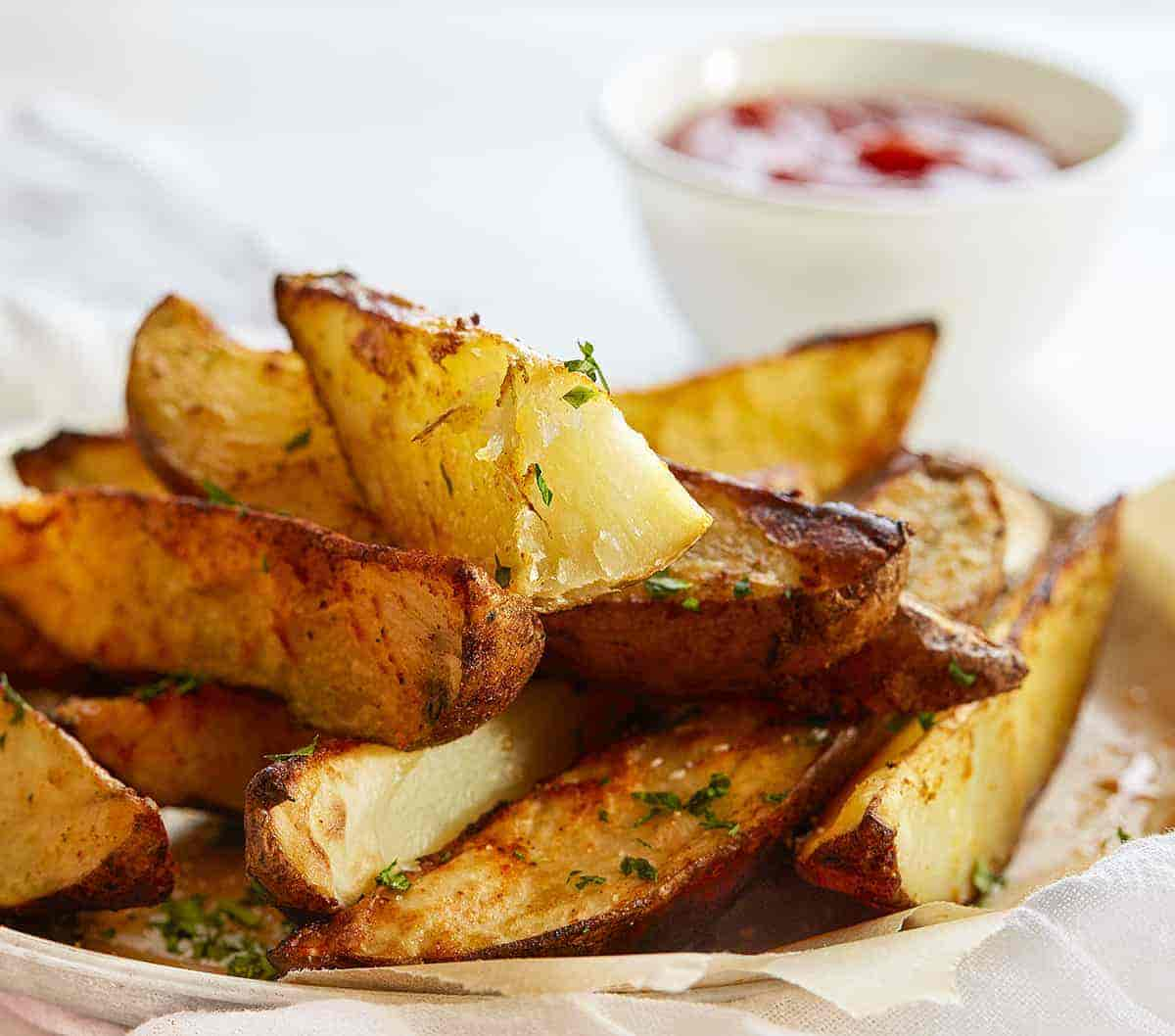 Oven Roasted Potato Wedges Recipe