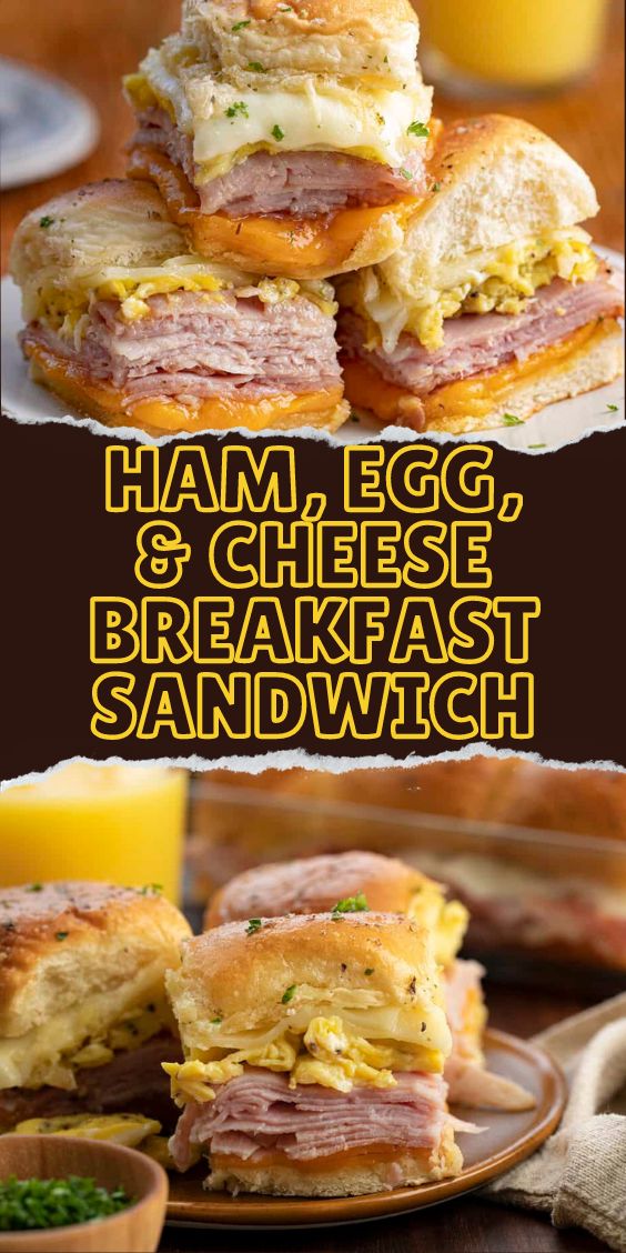 Ham, Egg, & Cheese Breakfast Sandwich